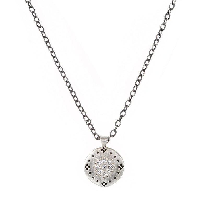 Adel Chefridi Diamond Cluster Pendant Necklace | Quadrum Gallery