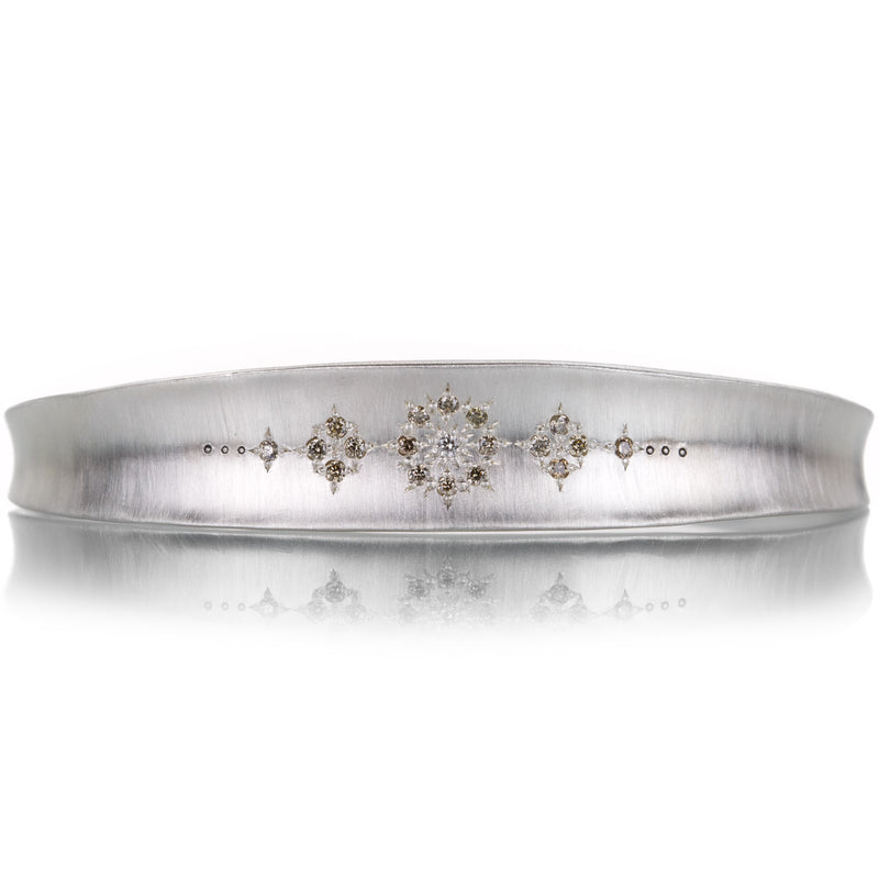 Adel Chefridi Shimmer Cuff with Champagne Diamonds | Quadrum Gallery