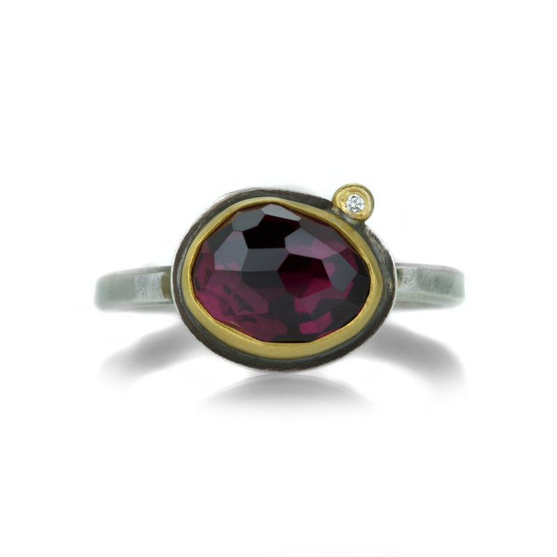 Ananda Khalsa Small Rhodolite Garnet Ring | Quadrum Gallery