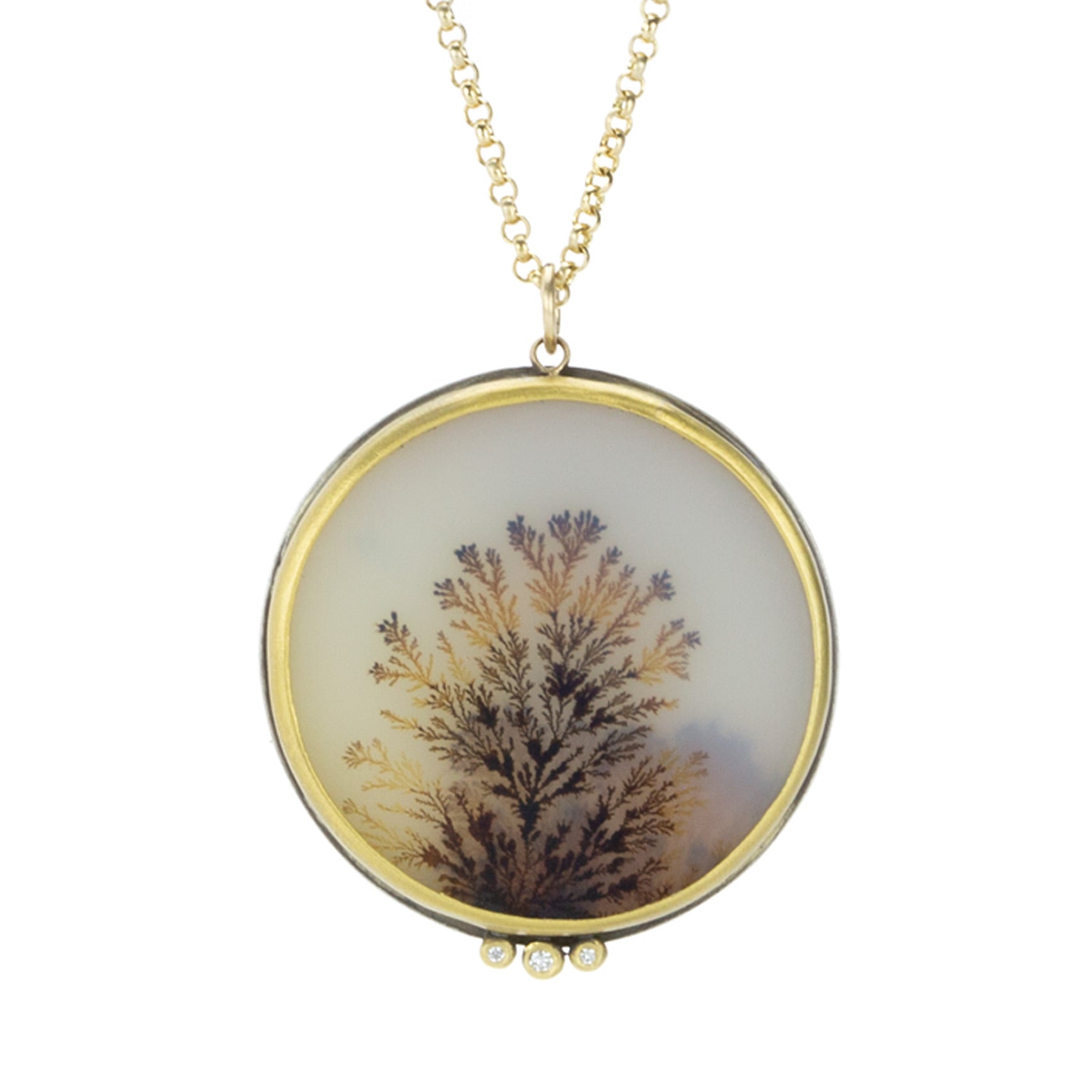 Dendritic 2025 agate necklace