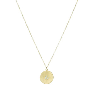 Ananda Khalsa Hammered Disc Pendant Necklace | Quadrum Gallery