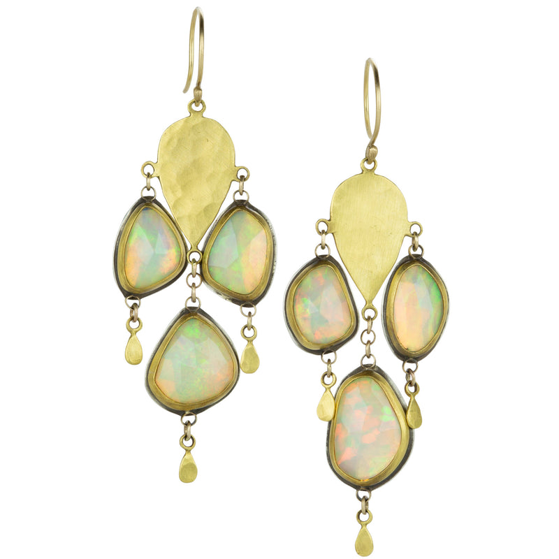 Ananda Khalsa Ethiopian Opal Chandelier Drop Earrings | Quadrum Gallery