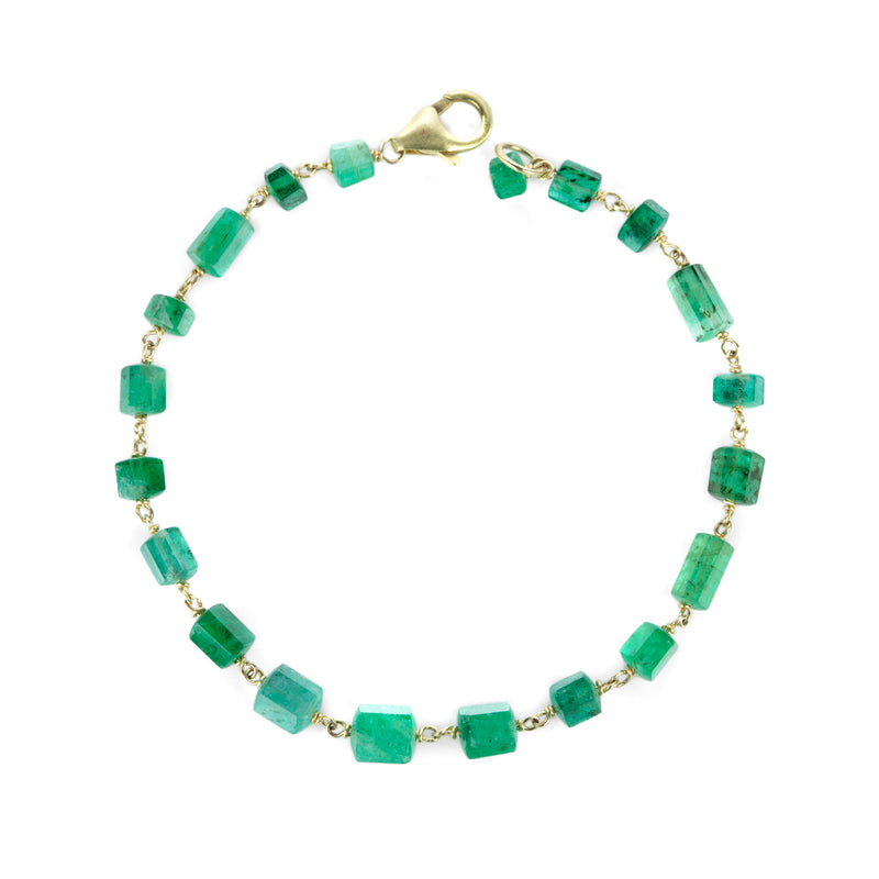 Ananda Khalsa Emerald Crystal Bead Bracelet | Quadrum Gallery
