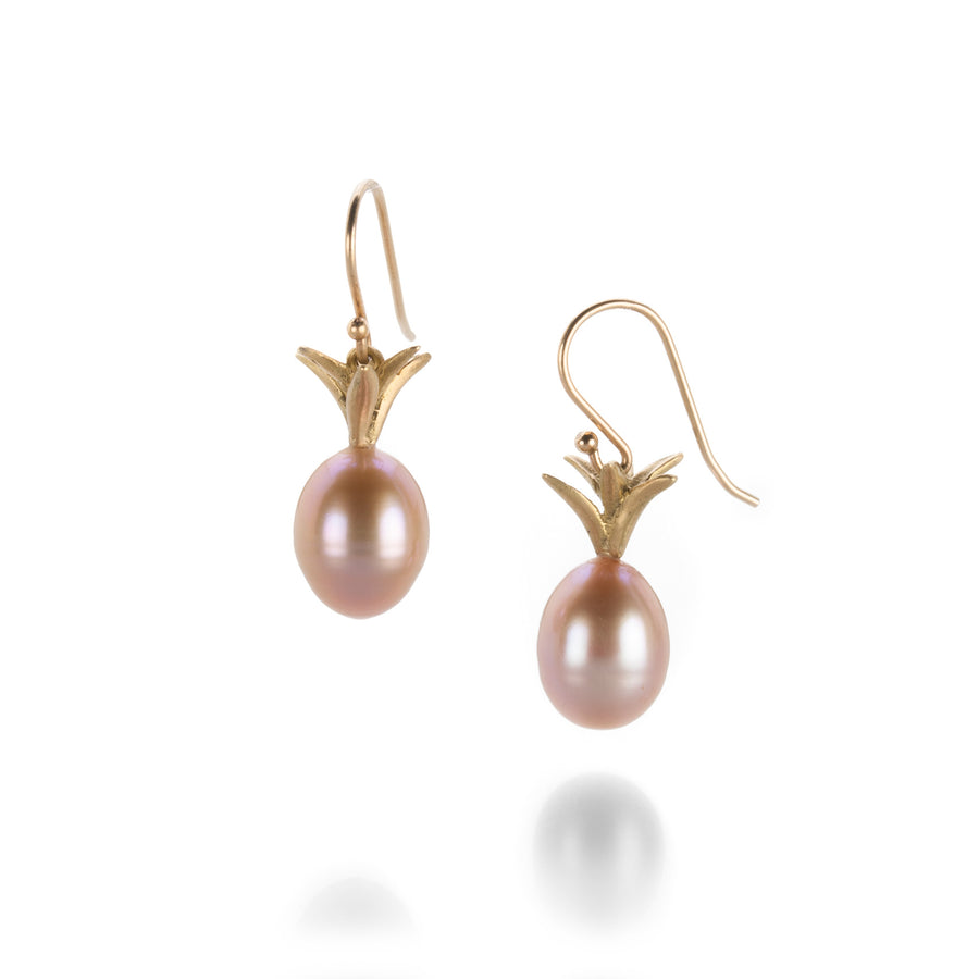 Annette Ferdinandsen Gold and Pearl Pineapple Earrings | Quadrum Gallery