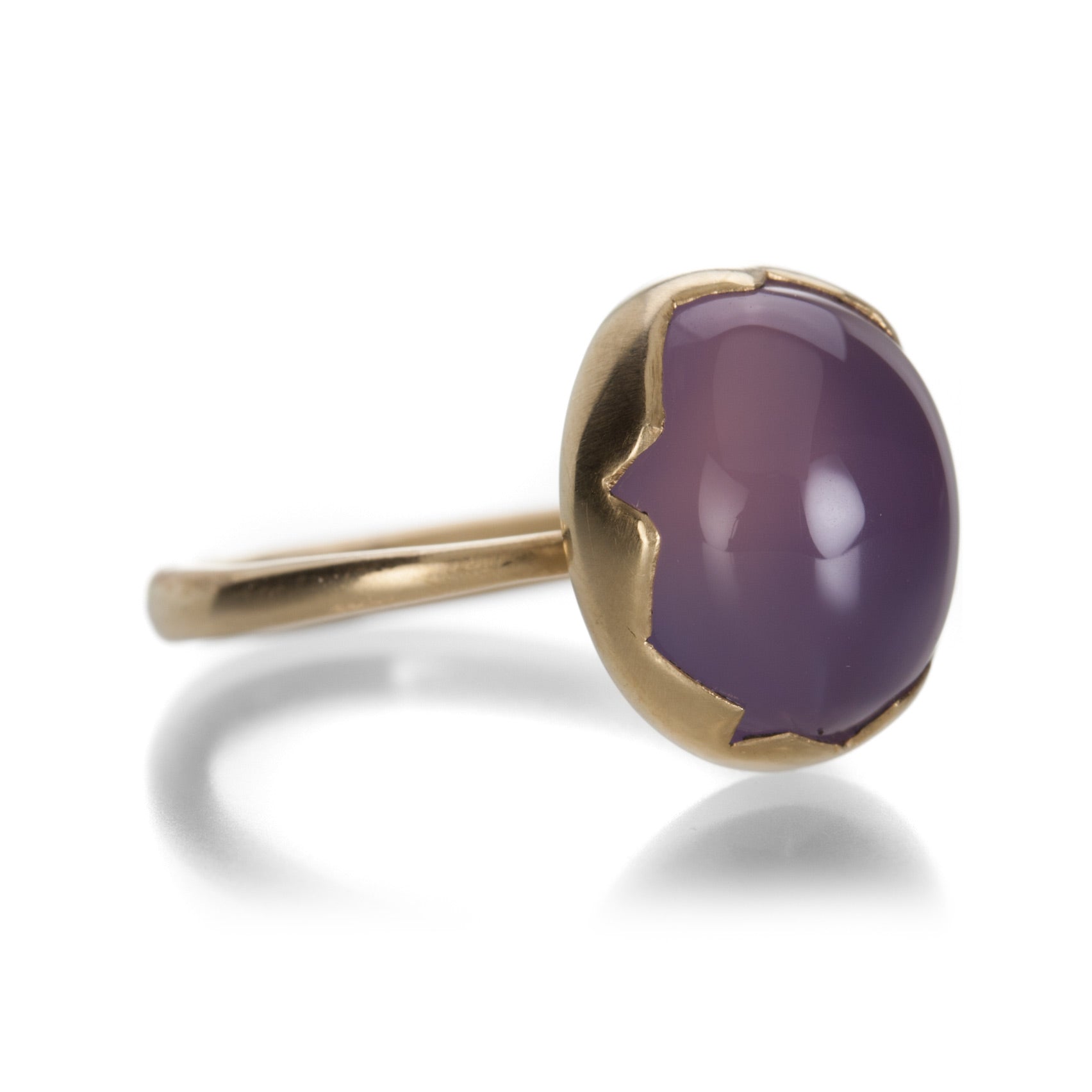 Lavender and Pink Mahenge Spinel 3-Stone Cocktail Ring in 18k Gold– Sarosi