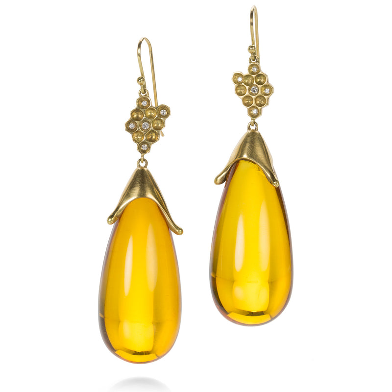 Annette Ferdinandsen Baltic Amber Honey Drop Earrings | Quadrum Gallery