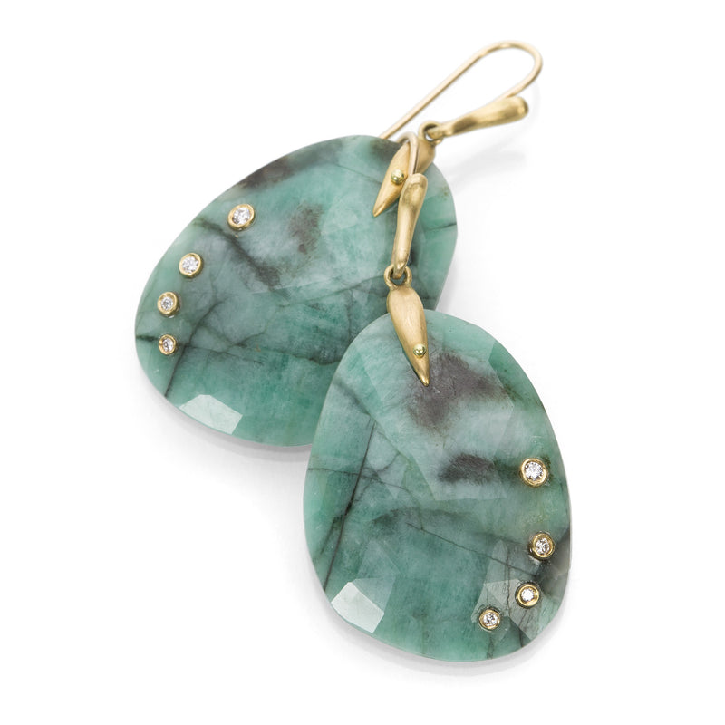 Annette Ferdinandsen Emerald Jeweled Wing Earrings | Quadrum Gallery