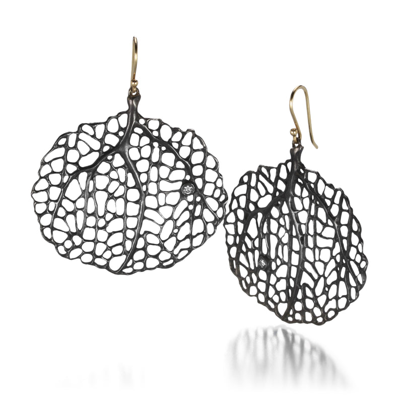 Annette Ferdinandsen Small Sea Fan & Diamond Earrings | Quadrum Gallery