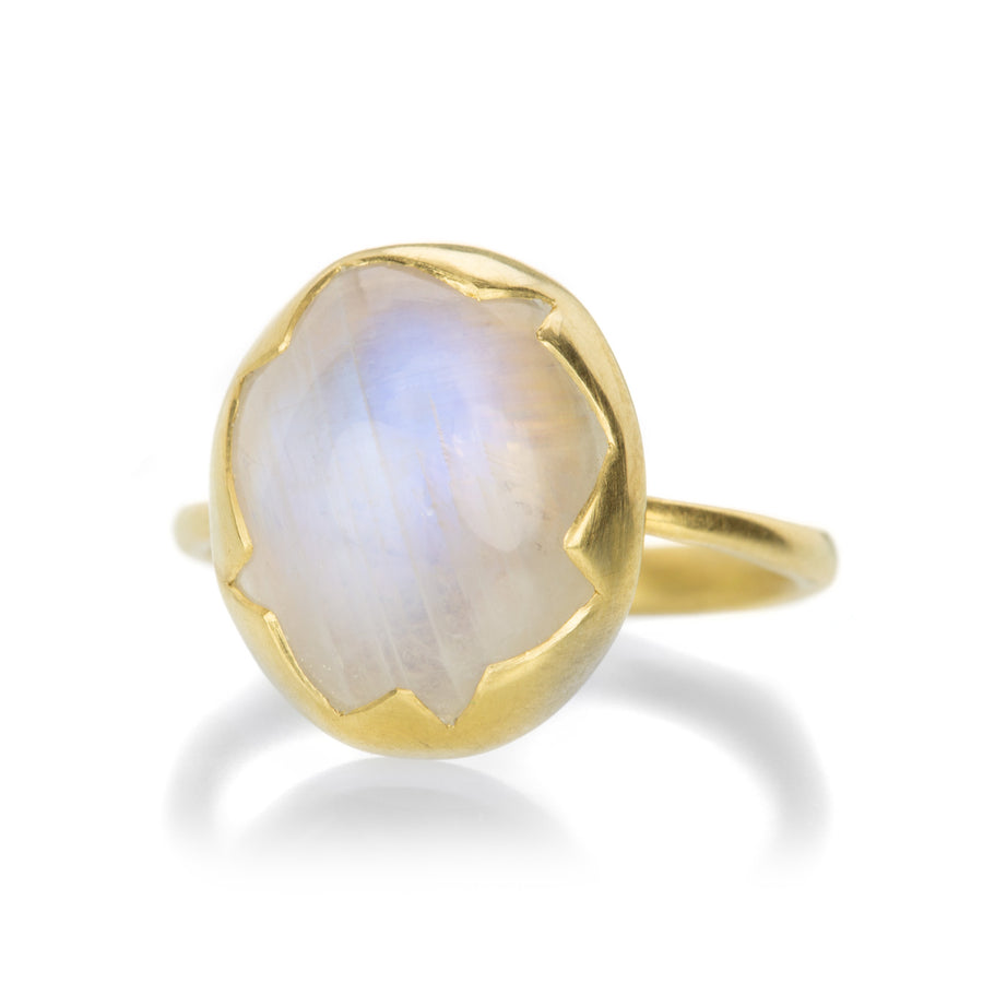 Annette Ferdinandsen Moonstone Egg Stacker Ring | Quadrum Gallery