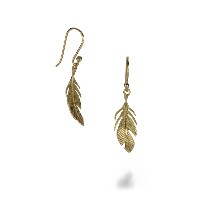 Annette Ferdinandsen 14k Small Feather Earrings | Quadrum Gallery