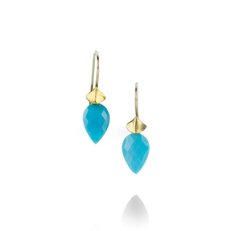 Annette Ferdinandsen Small Turquoise Simple Bug Earrings | Quadrum Gallery