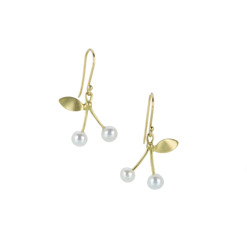 Annette Ferdinandsen White Pearl Cherry Earrings | Quadrum Gallery