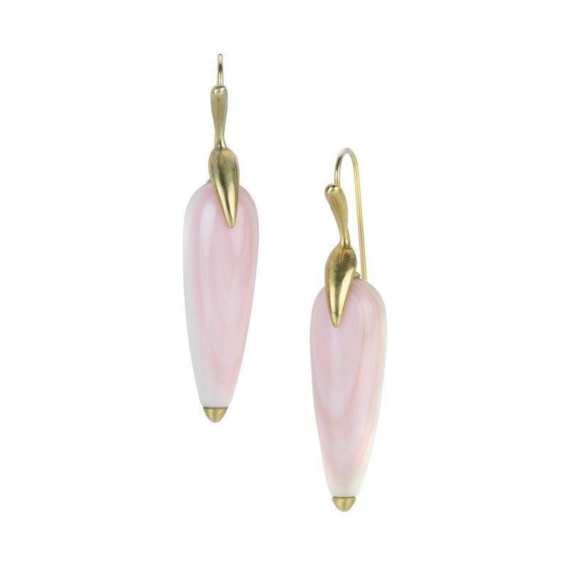 Annette Ferdinandsen Pink Conch Simple Bird Earrings | Quadrum Gallery