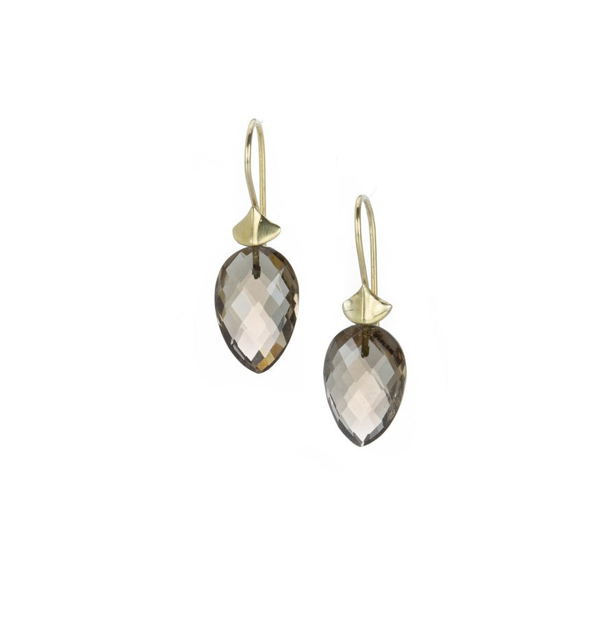 Annette Ferdinandsen Smoky Quartz Large Simple Bug Earrings | Quadrum Gallery