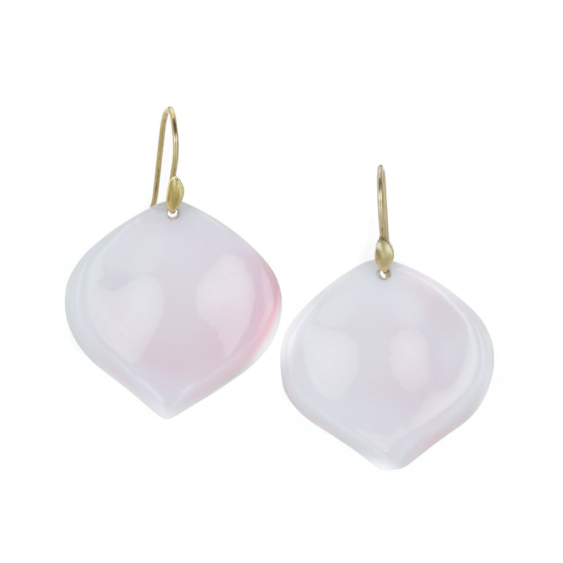 Annette Ferdinandsen Pink Conch Rose Petal Drop Earrings | Quadrum Gallery