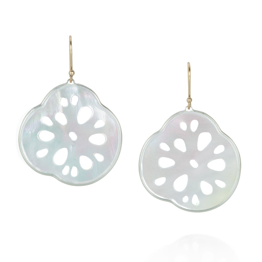 Annette Ferdinandsen Small Sterling Silver Lotus Root Earrings | Quadrum Gallery