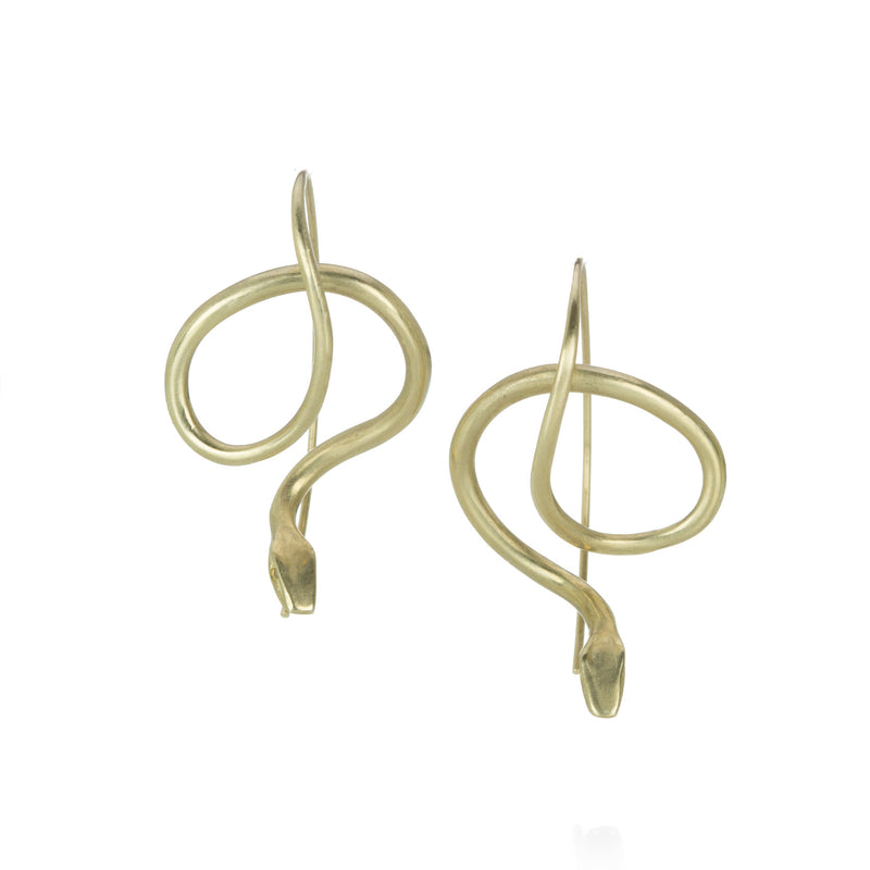 Annette Ferdinandsen 14k Yellow Gold Serpent Earrings | Quadrum Gallery