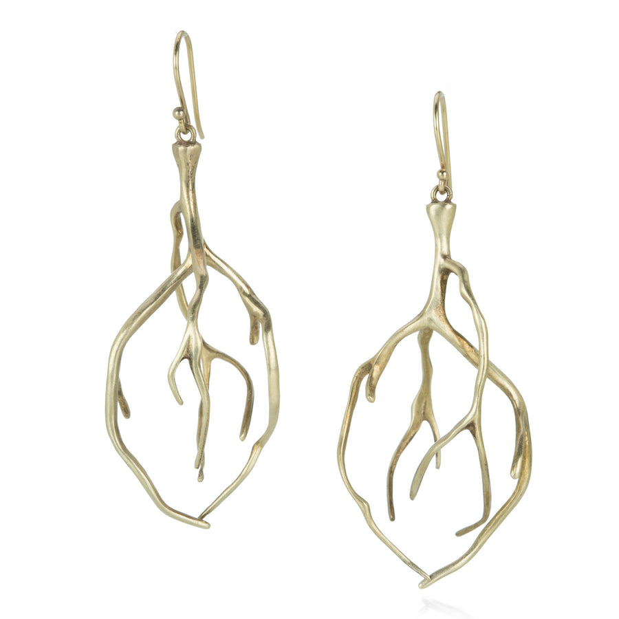 Annette Ferdinandsen 10k Root Earrings | Quadrum Gallery