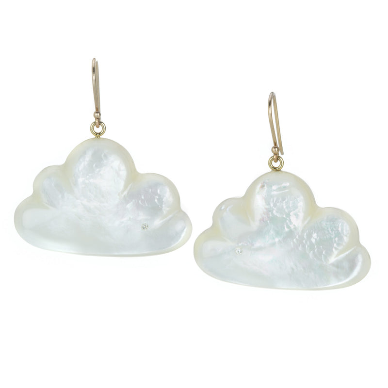 Annette Ferdinandsen Large Mother of Pearl Daydreamer Cloud Earrings | Quadrum Gallery