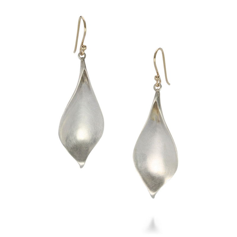 Annette Ferdinandsen Medium Sterling Silver Crocus Petal Earrings | Quadrum Gallery
