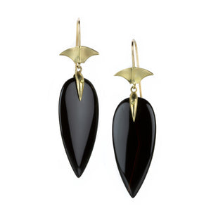 Annette Ferdinandsen Black Onyx Arrowhead Earrings | Quadrum Gallery
