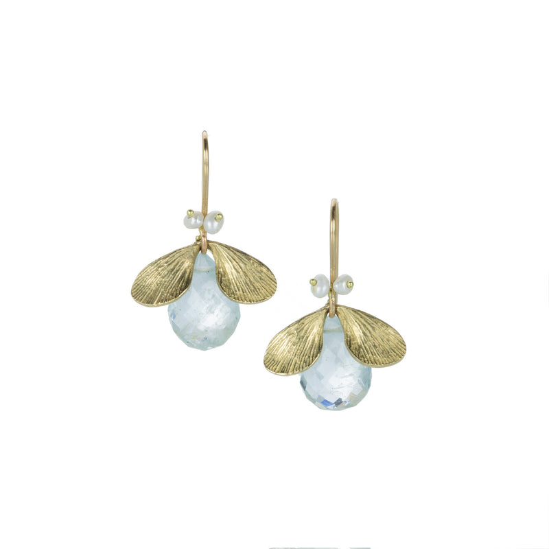 Annette Ferdinandsen Aquamarine Jeweled Bug Earrings | Quadrum Gallery