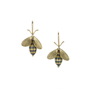 Annette Ferdinandsen Mixed Metal Bee Earrings | Quadrum Gallery