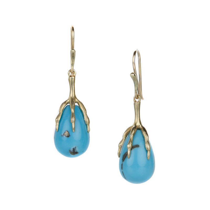 Annette Ferdinandsen Sleeping Beauty Turquoise Quail Egg Earrings | Quadrum Gallery