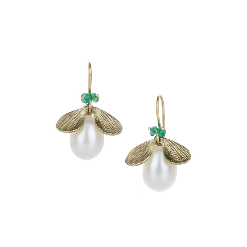 Annette Ferdinandsen 14k Pearl Jeweled Bug Earrings | Quadrum Gallery