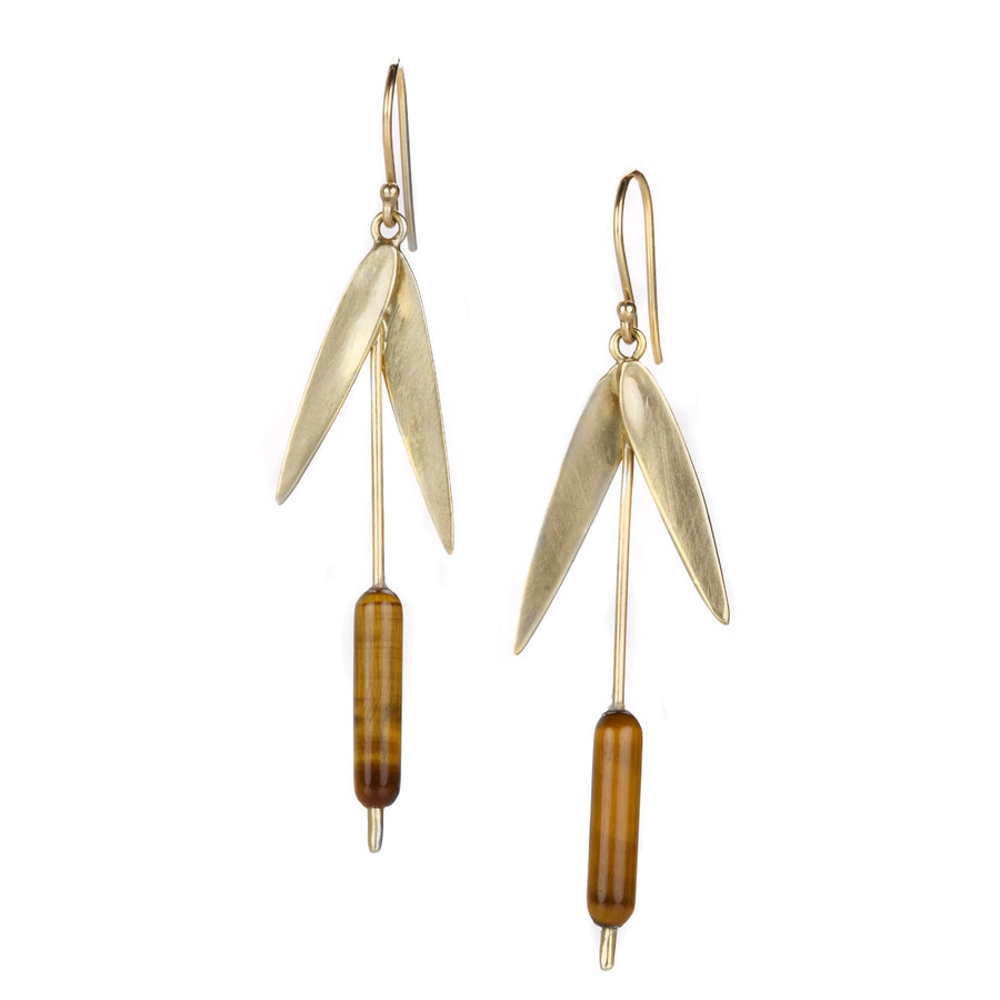 Annette Ferdinandsen 14k Small Cattails Earrings  | Quadrum Gallery