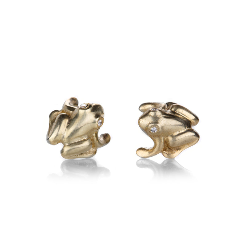 Annette Ferdinandsen Diamond Eye Frog Stud Earrings | Quadrum Gallery