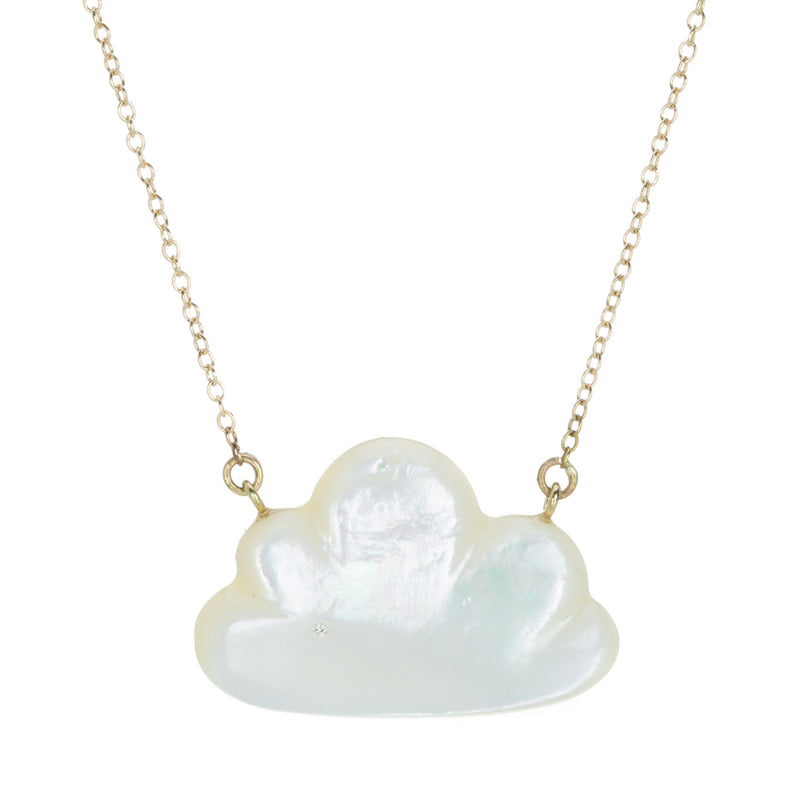 Annette Ferdinandsen Small 14k Mother of Pearl Cloud Pendant Necklace | Quadrum Gallery