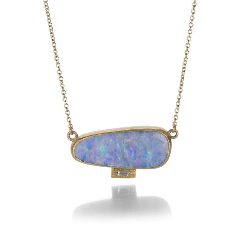 Annie Fensterstock Opal Baguette Necklace | Quadrum Gallery