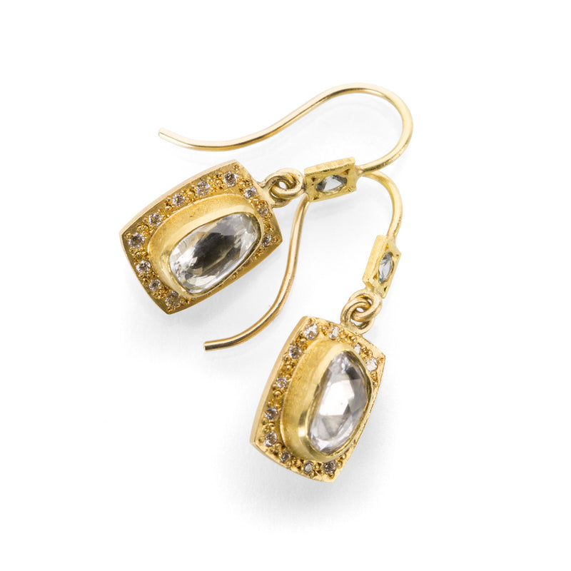 Annie Fensterstock Pave Frame Earrings | Quadrum Gallery