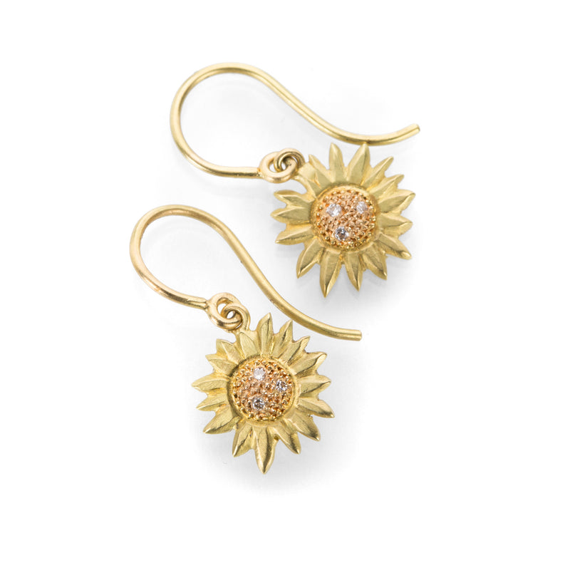 Annie Fensterstock Sunflower Earrings | Quadrum Gallery