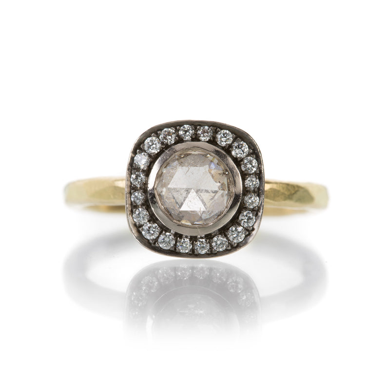 Annie Fensterstock Mixed Metal Halo Ring | Quadrum Gallery