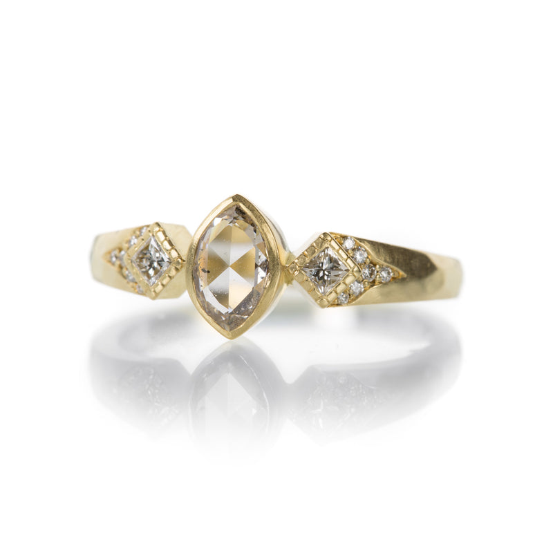 Annie Fensterstock Tapered Marquise and Princess Cut Ring | Quadrum Gallery