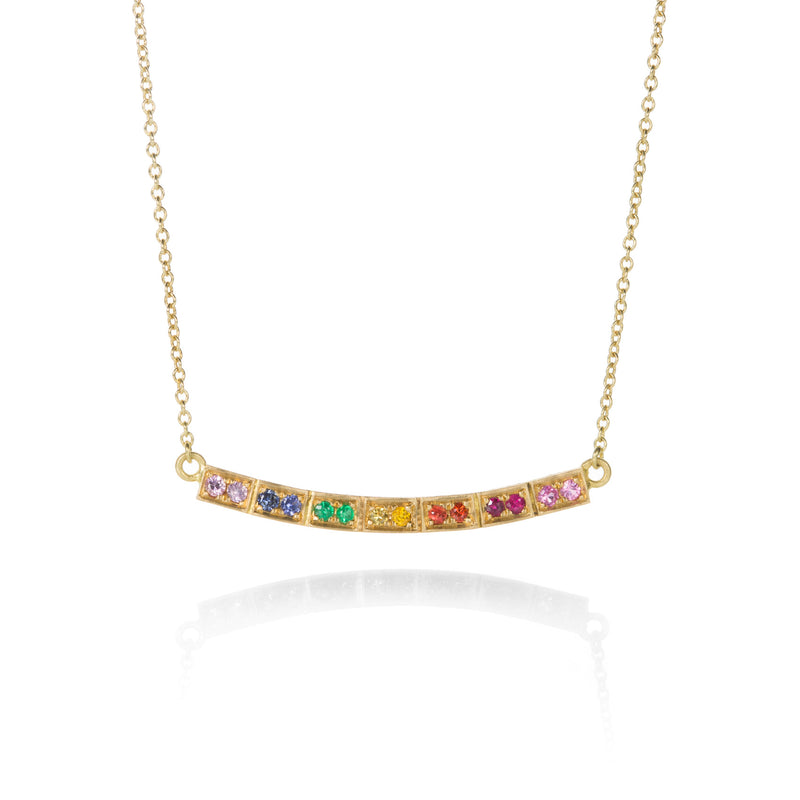 Annie Fensterstock Rainbow Bar Necklace | Quadrum Gallery