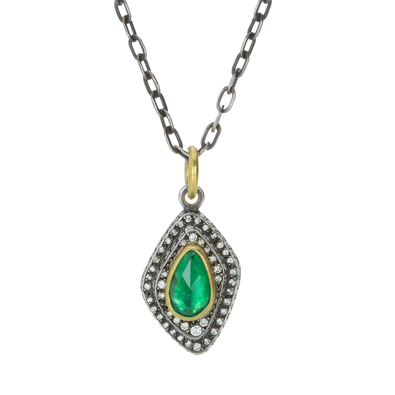 Annie Fensterstock Emerald Layer Pendant (Pendant Only)  | Quadrum Gallery