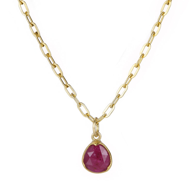 Annie Fensterstock Rose Cut Ruby Pendant (Pendant Only) | Quadrum Gallery