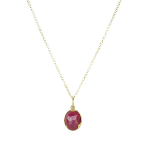 Annie Fensterstock Ruby Charm Necklace | Quadrum Gallery