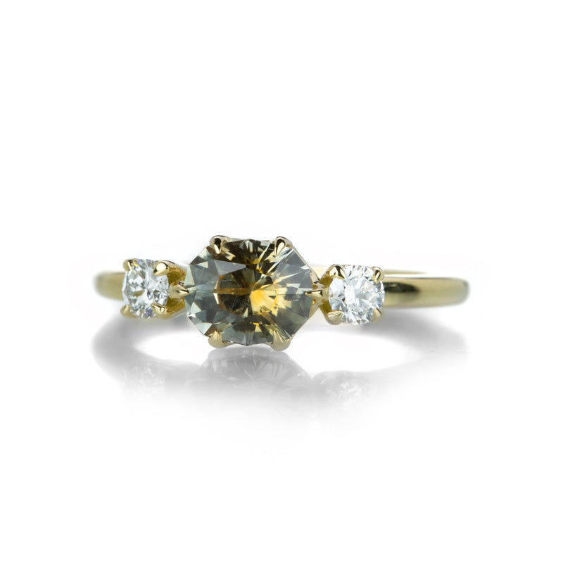 Alexis Kletjian Gray Gold Sapphire Juno Ring  | Quadrum Gallery
