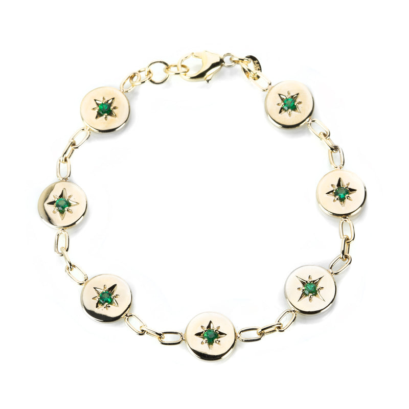 Alexis Kletjian Lucky Star Emerald Bracelet | Quadrum Gallery