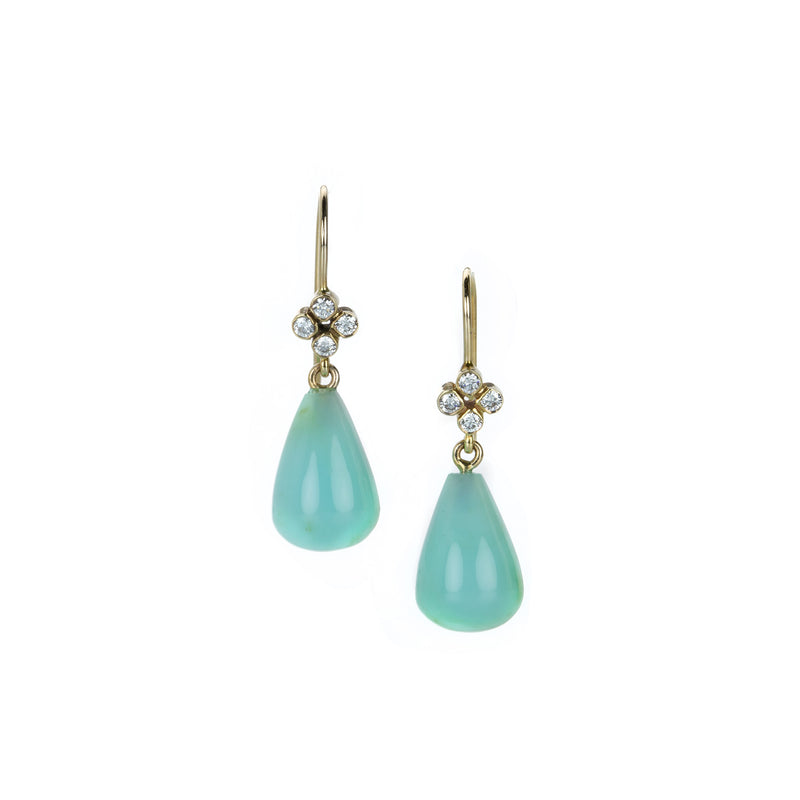 Alexis Kletjian Peruvian Opal Clover Diamond Earrings | Quadrum Gallery
