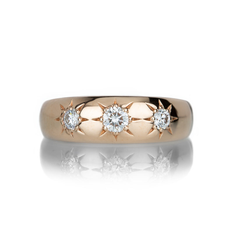 Alexis Kletjian Rose Gold Lucky Star Diamond Ring | Quadrum Gallery