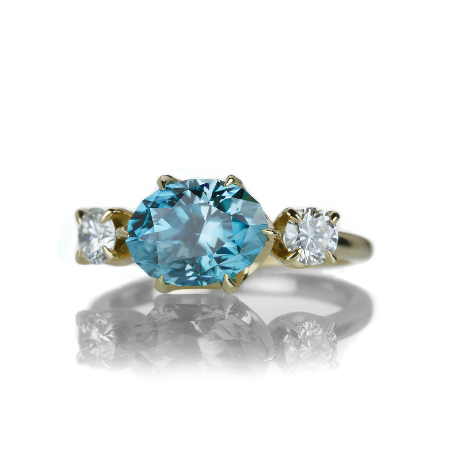 Alexis Kletjian Diamond and Zircon Juno Ring  | Quadrum Gallery