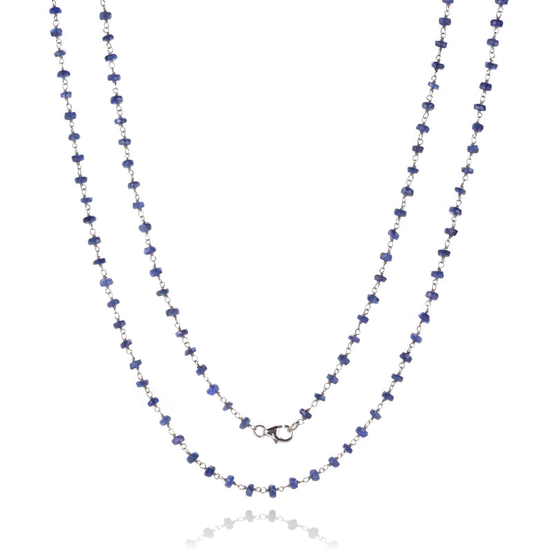Alexis Kletjian 18k Blue Sapphire Beaded Necklace  | Quadrum Gallery