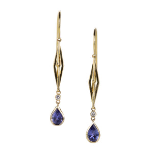 Alexis Kletjian Tanzanite Lotus Luxe Earrings | Quadrum Gallery