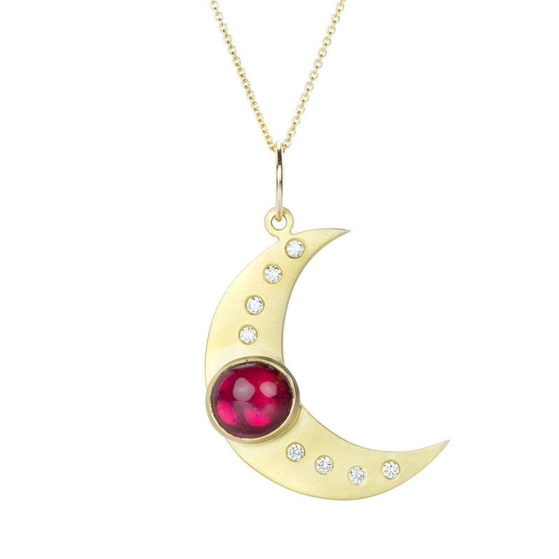 Alexis Kletjian Tourmaline Crescent Moon Pendant (Pendant Only) | Quadrum Gallery