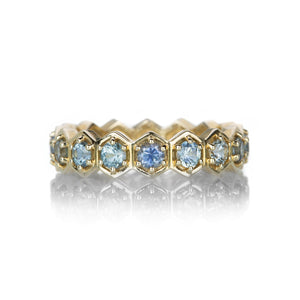 Alexis Kletjian Large Montana Sapphire Hexagon Ring | Quadrum Gallery